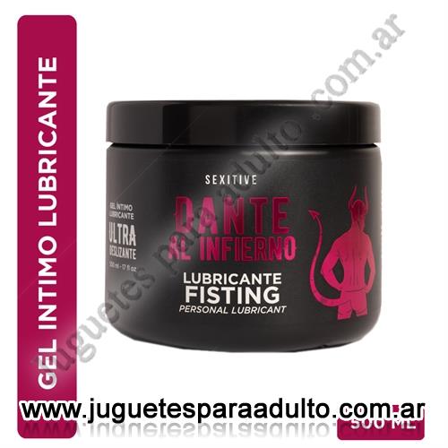 Aceites y lubricantes, Lubricantes sexitive, Lubricante fisting ultradeslizante Dante al Infierno 500 ml.
